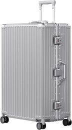 AnyZip Luggage PC+ABS Aluminum Frame Zipperless Checked Luggage Hard Shell by YourBestTravelChoice