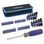 61PC Magnetic Screwdriver Bits & Nut Driver Set with Organizer Bag