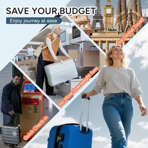 Luggage Scale Digital Suitcase Weight Scale for Travel (Silver)