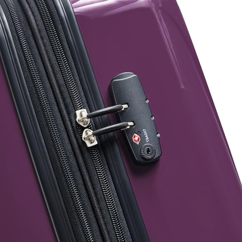 Helium Aero Hardside Expandable Luggage with Spinner Wheels (Plum / 2-Piece Set (21/28))