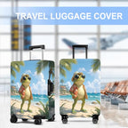 Luggage Cover Washable Suitcase Protector Anti (Beach Frog / M(fits 24-26Inch suitcase))
