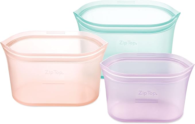 Zip Top Reusable Food Storage Bags | 3 Dish Set - Image 2