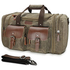 Waxed Canvas Duffle Bag (Vintage Grey / X Large-60L Duffle Bag)