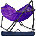Universal Double Hammock with Stand Included (1. Purple)