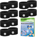 Motion Sickness Bracelets Anti Nausea Wristbands for Adult and Kids (Black/Black/Black/Black/Black/Black / 6 Pair (Pack of 1))