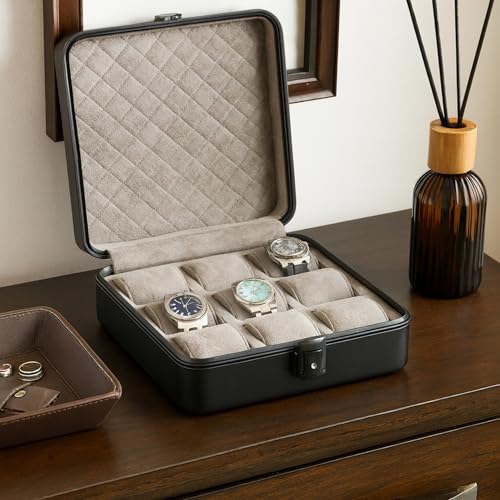 Prague Aluminum Watch Case in Matte Black (Black)