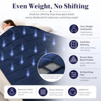 Weighted Blanket for Adults 25lbs （Queen Size (03-navy Blue / 60" x 80" | 25lbs)