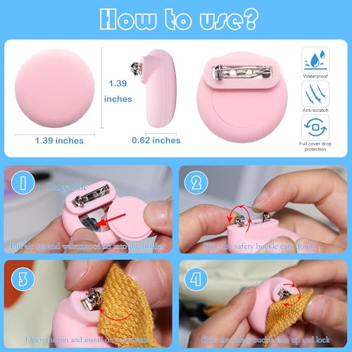 Waterproof AirTag Holder for Kids[Discreet] (White/Purple)