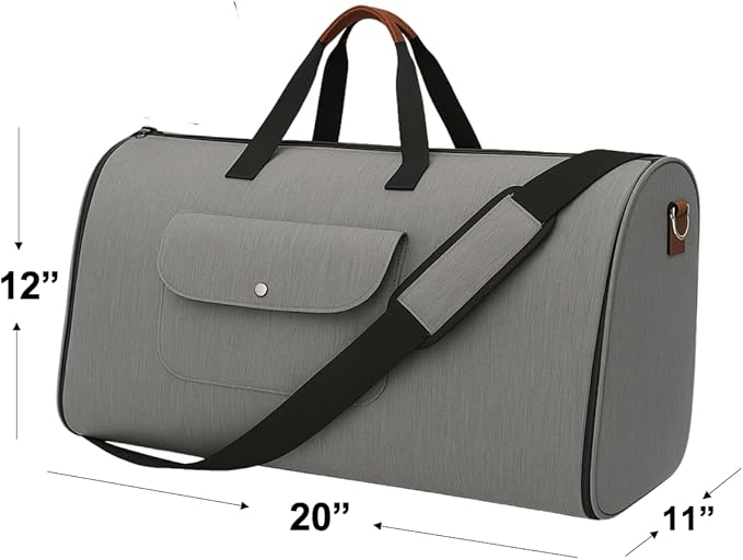 Convertible Garment Bag for Travel – 2 in 1 Carry On Duffel Suit Bag - Image 6