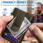 Airtag Wallet for Men Money Clip 9 (Olive059)