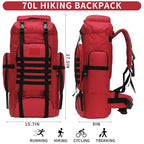 Hiking Backpack for Men 70L (70l-red)