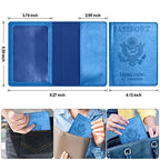 Passport Holder for Travel Essentials (Sky Blue / Simplicity)