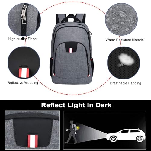 Laptop Backpack for Men (Large / Grey)