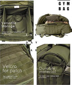 3 In 1 Tactical 85L Military Backpack Travel Duffle Bag for Weekender Gym Workout Deployment (Large (85L) / Green)