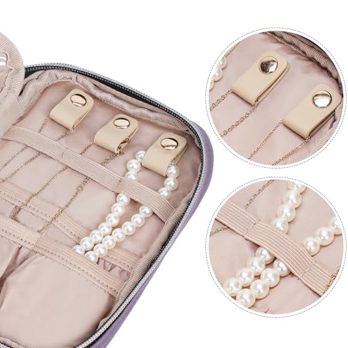 Travel Jewelry Case Organizer (Purple / Small)