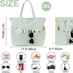 Beach Pool Bags Tote for Women Ladies Large Gym Tote Carry On Bag - Image 2
