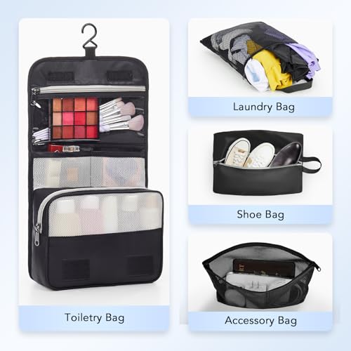 10 Set Compression Packing Cubes for Travel Essentials (Black)