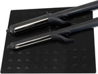 Colortrak Heat-Resistant Styling Station Mat, Silicone Mat Prevents Work Surfaces from Heat Damage of Styling Tools, Prevent Tool from Falling or Slipping, Black, 9 x 11 inches