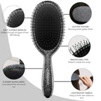 Glitter Hair Brush Detangler (Glitter - Black)