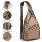 Crossbody Sling Bag (Leather Brown / Large)