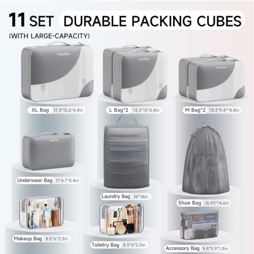 Packing Cubes for Travel (04 Gray)