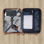 30'' Large Checked Luggage with Dual 360° Spinner Wheels (Silver)