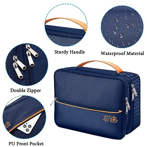 Electronic Organizer Travel Case (zipper-blue)