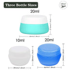 Cosywell Travel Containers Sets Silicone & PP Cream Jars - Image 5