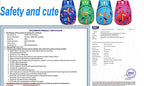 Toddler Mini Dinosaur Backpack with Child Leash (Sky Blue)