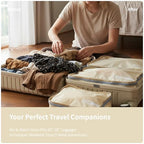 Packing Cubes for Travel 5 Set Vanilla Cream (Vanilla Cream / 5PCS)