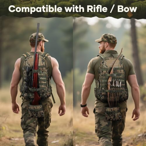 Tactical Backpack for Men (40L / E.woodland Camo)