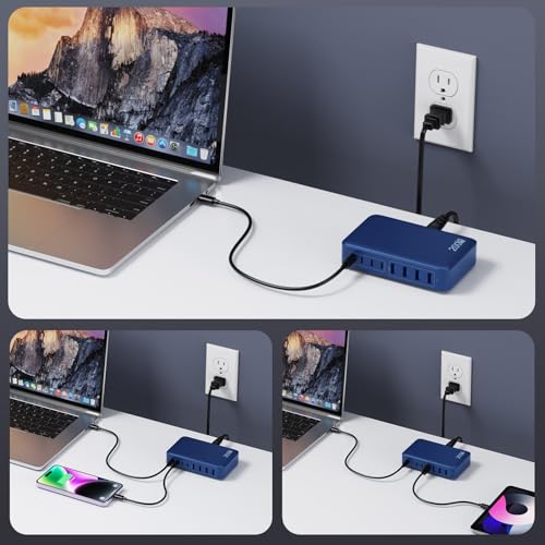 USB C Charger 200W USB C Charger Block (Deep Blue / 200W)
