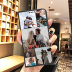 Custom Flip Wallet Phone Case for iPhone 17 Air 16 15 14 Pro Max 13 12 Mini 11 Plus X XS Max XR 8 7 SE 2022 2020 (Black-I)