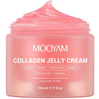 Collagen Jelly Cream - Korean Anti-Aging Face Moisturizer with Niacinamide & Hyaluronic Acid, Hydrolyzed Collagen for Wrinkles & Hydration, 3.71 fl.oz