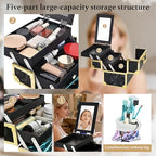 Makeup Train Case (Black Gold ARBS)