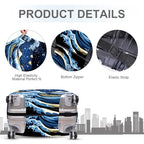 Starry Ocean Wave Luggage Cover (#20 / L(fits 28-30Inch suitcase))