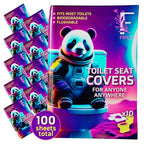 100 Pcs Disposable Toilet Seat Cover (10-Pack)