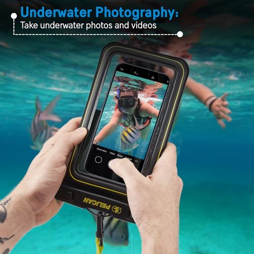 4 Pack Marine Waterproof Phone Pouch (Black/Neon - 4 Pack - XL / XL / 4 Pack)