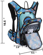 15L Insulated Hydration Backpack Pack with 2L Water Bladder Lightweight Hiking Backpack Bag for Women Men Daypack for Hiking Running Festival Camping Biking