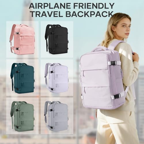 Large Travel Backpack For Women Men (25l / Purple)