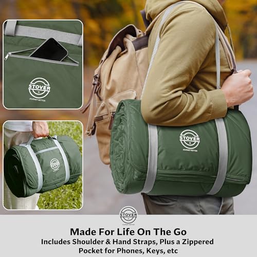 Large Waterproof Outdoor Stadium Blanket (01 - Game Day Green)