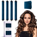Heatless Curls Overnight Hair Curlers (Navy Blue(Pack of 4))