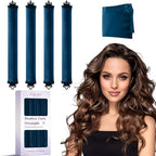 Heatless Curls Overnight Hair Curlers (Navy Blue(Pack of 4))