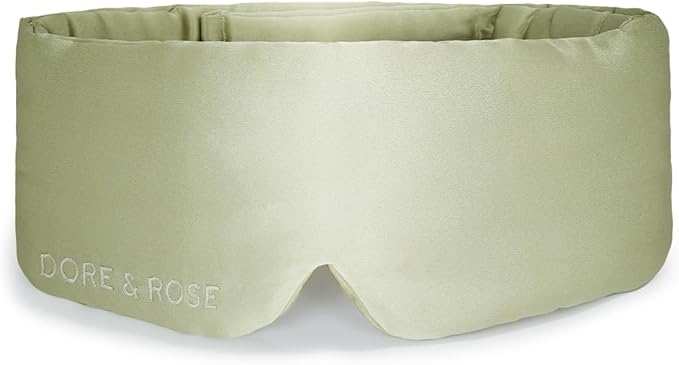 Dore & Rose Deep Sleep Mask Light Blocking, 23 Momme Mulberry Silk Eye Mask by DoreRose