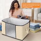 90L Clothes Storage (8 Pack-90l / Beige)