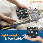 Lightweight Packable Backpack 25L (25L / Black, Floral)