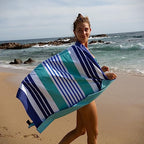 Quick Dry Microfiber Beach Towel (Ocean / Large 63x31")