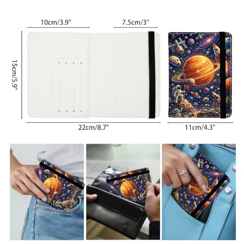 Galaxy Passport Holders Leather Passport Wallet for Travel Essentials (Galaxy / One Size)