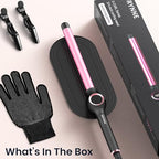 3 4 Inch Curling Wand for Long Hair (3/4" Pink&Black)