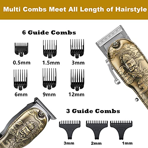 Mens Hair Clippers and Trimmers Set (Bronze)